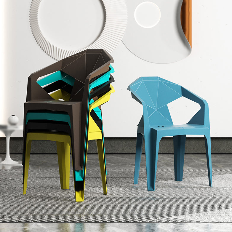 Modern Style Plastic Dining Chairs Stackable Dining Side Chairs for Kitchen Clearhalo ' kitchen&dining_furn' 'Dining Chairs' 'Dining Tables & Seating' 'dining_chair' 'furn' 'furn_dining_chair' 'Furniture' 'furniture_dining_chair' 'Kitchen & Dining Furniture' 'kitchen' 3957104