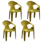 Modern Style Plastic Dining Chairs Stackable Dining Side Chairs for Kitchen Yellow 4 Piece Set Clearhalo ' kitchen&dining_furn' 'Dining Chairs' 'Dining Tables & Seating' 'dining_chair' 'furn' 'furn_dining_chair' 'Furniture' 'furniture_dining_chair' 'Kitchen & Dining Furniture' 'kitchen' 3957124
