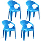 Modern Style Plastic Dining Chairs Stackable Dining Side Chairs for Kitchen Sky Blue 4 Piece Set Clearhalo ' kitchen&dining_furn' 'Dining Chairs' 'Dining Tables & Seating' 'dining_chair' 'furn' 'furn_dining_chair' 'Furniture' 'furniture_dining_chair' 'Kitchen & Dining Furniture' 'kitchen' 3957129