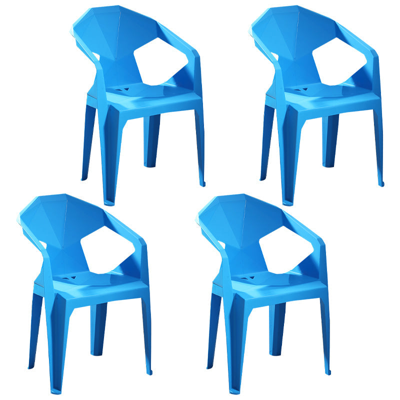 Modern Style Plastic Dining Chairs Stackable Dining Side Chairs for Kitchen Sky Blue 4 Piece Set Clearhalo ' kitchen&dining_furn' 'Dining Chairs' 'Dining Tables & Seating' 'dining_chair' 'furn' 'furn_dining_chair' 'Furniture' 'furniture_dining_chair' 'Kitchen & Dining Furniture' 'kitchen' 3957129
