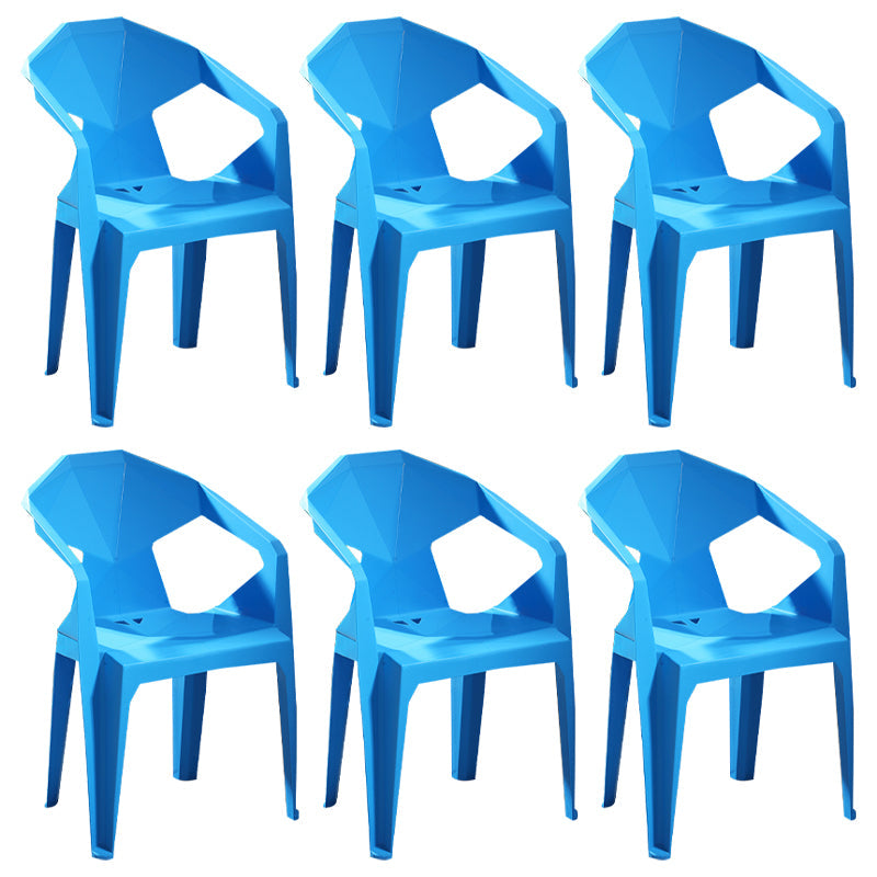 Modern Style Plastic Dining Chairs Stackable Dining Side Chairs for Kitchen Sky Blue 6 Piece Set Clearhalo ' kitchen&dining_furn' 'Dining Chairs' 'Dining Tables & Seating' 'dining_chair' 'furn' 'furn_dining_chair' 'Furniture' 'furniture_dining_chair' 'Kitchen & Dining Furniture' 'kitchen' 3957130