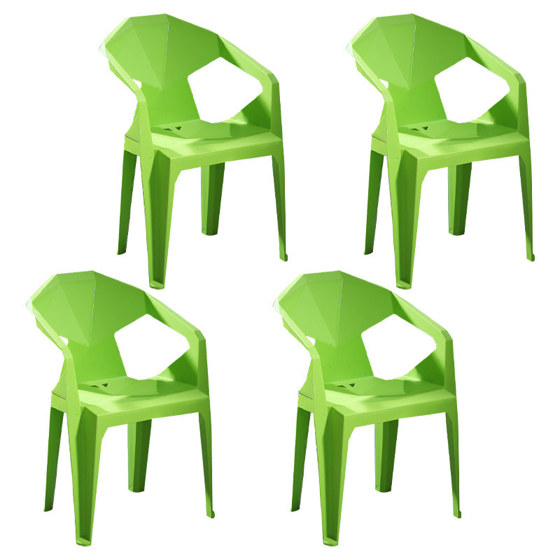 Modern Style Plastic Dining Chairs Stackable Dining Side Chairs for Kitchen Fruit Green 4 Piece Set Clearhalo ' kitchen&dining_furn' 'Dining Chairs' 'Dining Tables & Seating' 'dining_chair' 'furn' 'furn_dining_chair' 'Furniture' 'furniture_dining_chair' 'Kitchen & Dining Furniture' 'kitchen' 3957144
