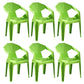 Modern Style Plastic Dining Chairs Stackable Dining Side Chairs for Kitchen Fruit Green 6 Piece Set Clearhalo ' kitchen&dining_furn' 'Dining Chairs' 'Dining Tables & Seating' 'dining_chair' 'furn' 'furn_dining_chair' 'Furniture' 'furniture_dining_chair' 'Kitchen & Dining Furniture' 'kitchen' 3957145