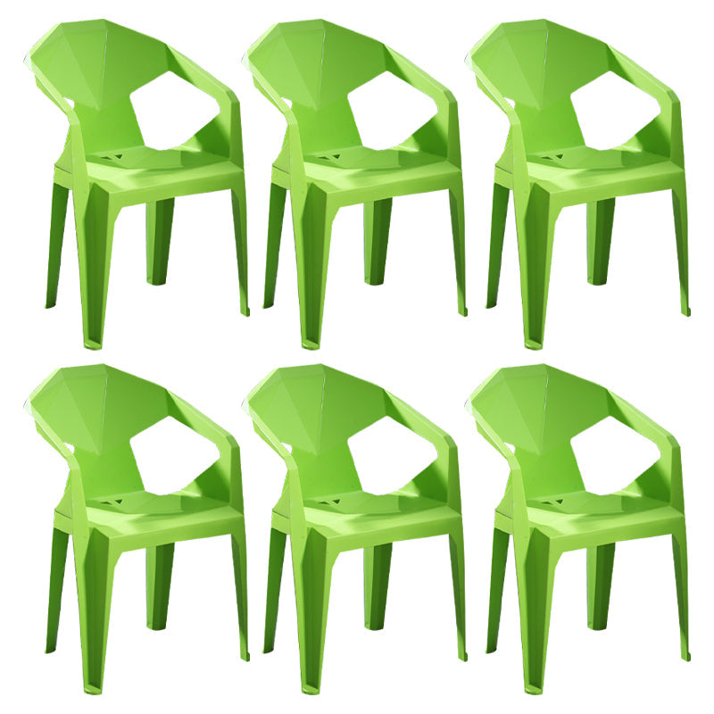 Modern Style Plastic Dining Chairs Stackable Dining Side Chairs for Kitchen Fruit Green 6 Piece Set Clearhalo ' kitchen&dining_furn' 'Dining Chairs' 'Dining Tables & Seating' 'dining_chair' 'furn' 'furn_dining_chair' 'Furniture' 'furniture_dining_chair' 'Kitchen & Dining Furniture' 'kitchen' 3957145