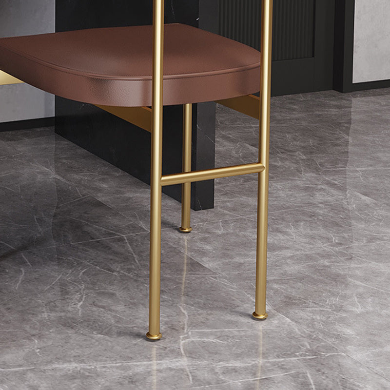 Contemporary Style Metal Chairs Set Kitchen Open Back Dining Side Chair for Home Use Clearhalo ' kitchen&dining_furn' 'Dining Chairs' 'Dining Tables & Seating' 'dining_chair' 'furn' 'furn_dining_chair' 'Furniture' 'furniture_dining_chair' 'Kitchen & Dining Furniture' 'kitchen' 3957161