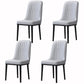 Home Scandinavian Side Chair Metal Solid Back Upholstered Dining Room Chair Light Gray 4 Piece Set Black Clearhalo ' kitchen&dining_furn' 'Dining Chairs' 'Dining Tables & Seating' 'dining_chair' 'furn' 'furn_dining_chair' 'Furniture' 'furniture_dining_chair' 'Kitchen & Dining Furniture' 'kitchen' 3957176