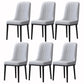 Home Scandinavian Side Chair Metal Solid Back Upholstered Dining Room Chair Light Gray 6 Piece Set Black Clearhalo ' kitchen&dining_furn' 'Dining Chairs' 'Dining Tables & Seating' 'dining_chair' 'furn' 'furn_dining_chair' 'Furniture' 'furniture_dining_chair' 'Kitchen & Dining Furniture' 'kitchen' 3957178
