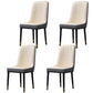 Home Scandinavian Side Chair Metal Solid Back Upholstered Dining Room Chair Cream Gray 4 Piece Set Brass Gold Clearhalo ' kitchen&dining_furn' 'Dining Chairs' 'Dining Tables & Seating' 'dining_chair' 'furn' 'furn_dining_chair' 'Furniture' 'furniture_dining_chair' 'Kitchen & Dining Furniture' 'kitchen' 3957184