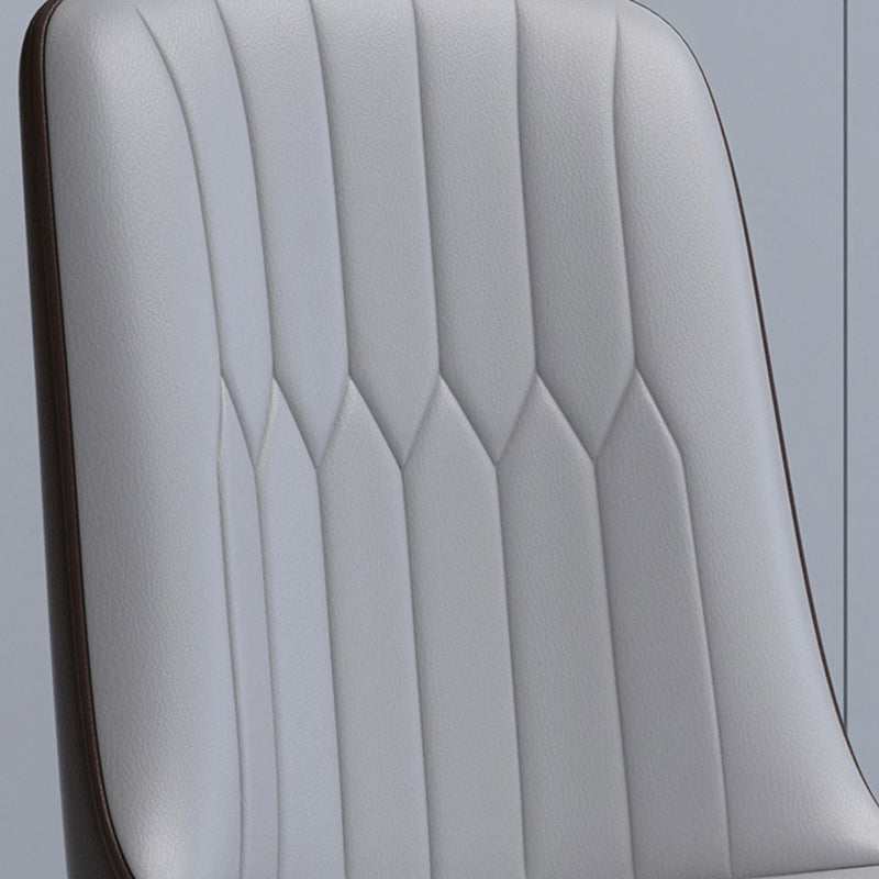 Home Scandinavian Side Chair Metal Solid Back Upholstered Dining Room Chair Clearhalo ' kitchen&dining_furn' 'Dining Chairs' 'Dining Tables & Seating' 'dining_chair' 'furn' 'furn_dining_chair' 'Furniture' 'furniture_dining_chair' 'Kitchen & Dining Furniture' 'kitchen' 3957185