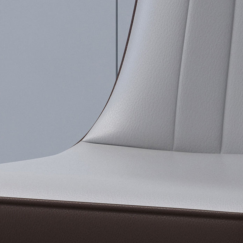 Home Scandinavian Side Chair Metal Solid Back Upholstered Dining Room Chair Clearhalo ' kitchen&dining_furn' 'Dining Chairs' 'Dining Tables & Seating' 'dining_chair' 'furn' 'furn_dining_chair' 'Furniture' 'furniture_dining_chair' 'Kitchen & Dining Furniture' 'kitchen' 3957189