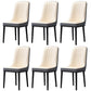 Home Scandinavian Side Chair Metal Solid Back Upholstered Dining Room Chair Cream Gray 6 Piece Set Black Clearhalo ' kitchen&dining_furn' 'Dining Chairs' 'Dining Tables & Seating' 'dining_chair' 'furn' 'furn_dining_chair' 'Furniture' 'furniture_dining_chair' 'Kitchen & Dining Furniture' 'kitchen' 3957192