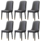 Home Scandinavian Side Chair Metal Solid Back Upholstered Dining Room Chair Dark Gray 6 Piece Set Brass Gold Clearhalo ' kitchen&dining_furn' 'Dining Chairs' 'Dining Tables & Seating' 'dining_chair' 'furn' 'furn_dining_chair' 'Furniture' 'furniture_dining_chair' 'Kitchen & Dining Furniture' 'kitchen' 3957204