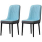 Home Scandinavian Side Chair Metal Solid Back Upholstered Dining Room Chair Blue-Gray 2 Piece Set Black Clearhalo ' kitchen&dining_furn' 'Dining Chairs' 'Dining Tables & Seating' 'dining_chair' 'furn' 'furn_dining_chair' 'Furniture' 'furniture_dining_chair' 'Kitchen & Dining Furniture' 'kitchen' 3957211