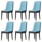 Home Scandinavian Side Chair Metal Solid Back Upholstered Dining Room Chair Blue-Gray 6 Piece Set Brass Gold Clearhalo ' kitchen&dining_furn' 'Dining Chairs' 'Dining Tables & Seating' 'dining_chair' 'furn' 'furn_dining_chair' 'Furniture' 'furniture_dining_chair' 'Kitchen & Dining Furniture' 'kitchen' 3957213