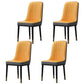 Home Scandinavian Side Chair Metal Solid Back Upholstered Dining Room Chair Orange-Gray 4 Piece Set Brass Gold Clearhalo ' kitchen&dining_furn' 'Dining Chairs' 'Dining Tables & Seating' 'dining_chair' 'furn' 'furn_dining_chair' 'Furniture' 'furniture_dining_chair' 'Kitchen & Dining Furniture' 'kitchen' 3957218