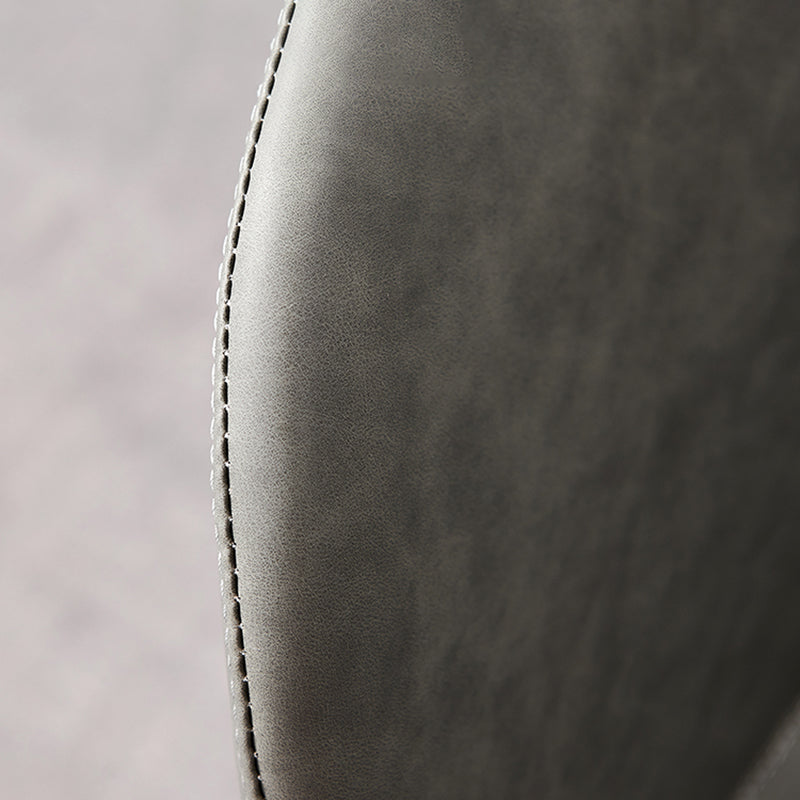 Restaurant Leather Beetle Shape Side Chair Wingback Matte Finish Dining Chair Clearhalo ' kitchen&dining_furn' 'Dining Chairs' 'Dining Tables & Seating' 'dining_chair' 'furn' 'furn_dining_chair' 'Furniture' 'furniture_dining_chair' 'Kitchen & Dining Furniture' 'kitchen' 3957234