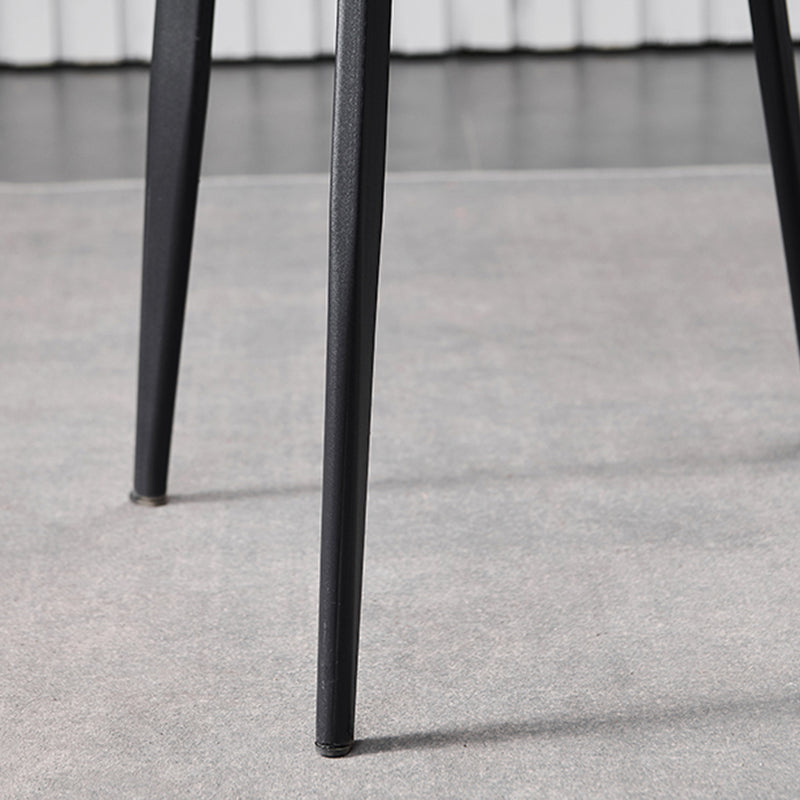 Restaurant Leather Beetle Shape Side Chair Wingback Matte Finish Dining Chair Clearhalo ' kitchen&dining_furn' 'Dining Chairs' 'Dining Tables & Seating' 'dining_chair' 'furn' 'furn_dining_chair' 'Furniture' 'furniture_dining_chair' 'Kitchen & Dining Furniture' 'kitchen' 3957236