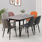 Restaurant Upholstered Beetle Shape Side Chair Wingback Matte Finish Dining Chair Clearhalo ' kitchen&dining_furn' 'Dining Chairs' 'Dining Tables & Seating' 'dining_chair' 'furn' 'furn_dining_chair' 'Furniture' 'furniture_dining_chair' 'Kitchen & Dining Furniture' 'kitchen' 3957270