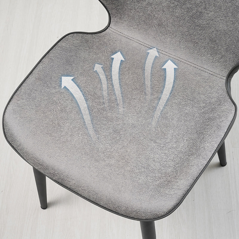 Restaurant Upholstered Beetle Shape Side Chair Wingback Matte Finish Dining Chair Clearhalo ' kitchen&dining_furn' 'Dining Chairs' 'Dining Tables & Seating' 'dining_chair' 'furn' 'furn_dining_chair' 'Furniture' 'furniture_dining_chair' 'Kitchen & Dining Furniture' 'kitchen' 3957282