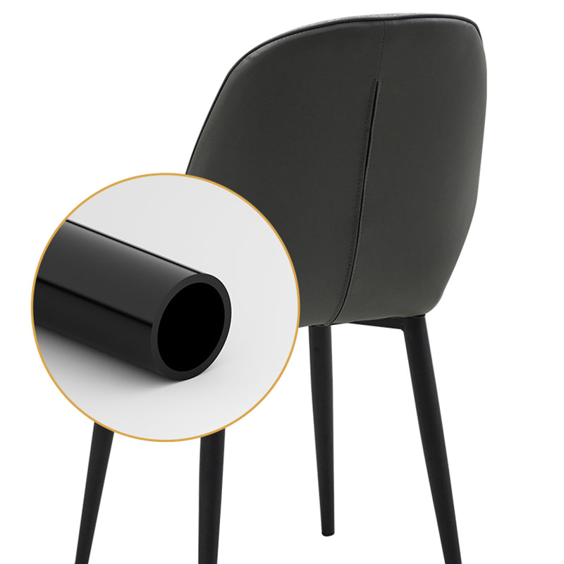 Restaurant Upholstered Beetle Shape Side Chair Wingback Matte Finish Dining Chair Clearhalo ' kitchen&dining_furn' 'Dining Chairs' 'Dining Tables & Seating' 'dining_chair' 'furn' 'furn_dining_chair' 'Furniture' 'furniture_dining_chair' 'Kitchen & Dining Furniture' 'kitchen' 3957283