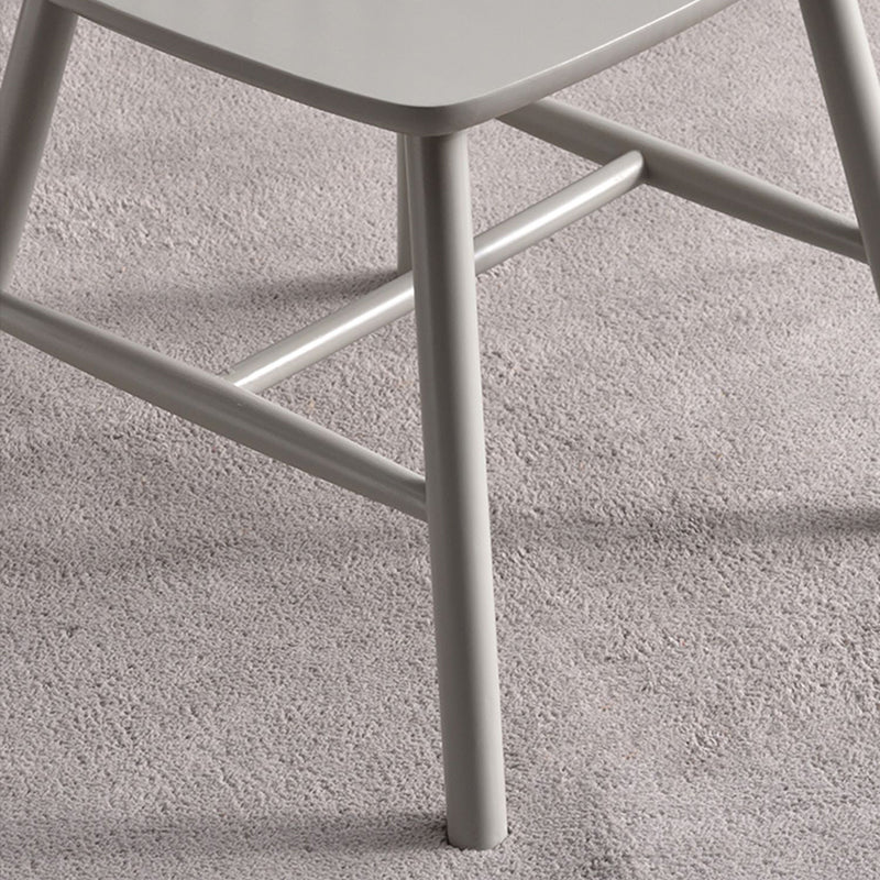 Contemporary Rubberwood Side Chair Wood Windsor Back Dining Chair (Set of 2) Clearhalo ' kitchen&dining_furn' 'Dining Chairs' 'Dining Tables & Seating' 'dining_chair' 'furn' 'furn_dining_chair' 'Furniture' 'furniture_dining_chair' 'Kitchen & Dining Furniture' 'kitchen' 3957325