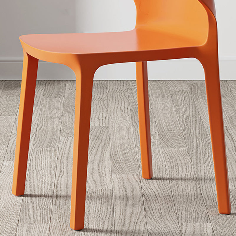 Scandinavian Meeting Room Plastic Side Chair Matte Finish Wingback Dining Chair (Set of 4) Clearhalo ' kitchen&dining_furn' 'Dining Chairs' 'Dining Tables & Seating' 'dining_chair' 'furn' 'furn_dining_chair' 'Furniture' 'furniture_dining_chair' 'Kitchen & Dining Furniture' 'kitchen' 3957340