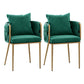 Glam Style Upholstered Barrel Back Chairs Linen Fabric Dining Chairs for Home Use Blackish Green 2 Piece Set Clearhalo ' kitchen&dining_furn' 'Dining Chairs' 'Dining Tables & Seating' 'dining_chair' 'furn' 'furn_dining_chair' 'Furniture' 'furniture_dining_chair' 'Kitchen & Dining Furniture' 'kitchen' 3957382