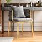 Glam Style Upholstered Barrel Back Chairs Linen Fabric Dining Chairs for Home Use Grey 1 Piece Clearhalo ' kitchen&dining_furn' 'Dining Chairs' 'Dining Tables & Seating' 'dining_chair' 'furn' 'furn_dining_chair' 'Furniture' 'furniture_dining_chair' 'Kitchen & Dining Furniture' 'kitchen' 3957390