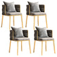 Glam Style Upholstered Barrel Back Chairs Linen Fabric Dining Chairs for Home Use Grey 4 Piece Set Clearhalo ' kitchen&dining_furn' 'Dining Chairs' 'Dining Tables & Seating' 'dining_chair' 'furn' 'furn_dining_chair' 'Furniture' 'furniture_dining_chair' 'Kitchen & Dining Furniture' 'kitchen' 3957391