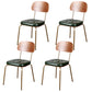 Industrial Style Upholstered Armless Dining Chairs Open Back Dining Side Chairs Blackish Green 4 Piece Set Clearhalo ' kitchen&dining_furn' 'Dining Chairs' 'Dining Tables & Seating' 'dining_chair' 'furn' 'furn_dining_chair' 'Furniture' 'furniture_dining_chair' 'Kitchen & Dining Furniture' 'kitchen' 3957399