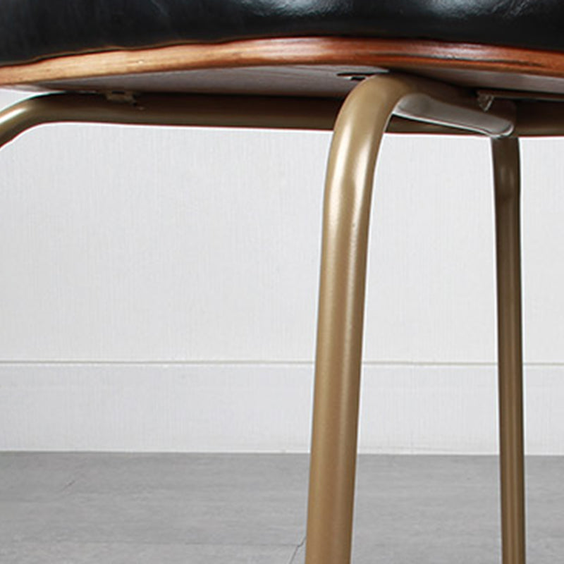 Industrial Style Upholstered Armless Dining Chairs Open Back Dining Side Chairs Clearhalo ' kitchen&dining_furn' 'Dining Chairs' 'Dining Tables & Seating' 'dining_chair' 'furn' 'furn_dining_chair' 'Furniture' 'furniture_dining_chair' 'Kitchen & Dining Furniture' 'kitchen' 3957406