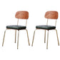 Industrial Style Upholstered Armless Dining Chairs Open Back Dining Side Chairs Green 2 Piece Set Clearhalo ' kitchen&dining_furn' 'Dining Chairs' 'Dining Tables & Seating' 'dining_chair' 'furn' 'furn_dining_chair' 'Furniture' 'furniture_dining_chair' 'Kitchen & Dining Furniture' 'kitchen' 3957418