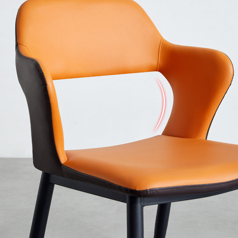 Minimalist Style Upholstered Side Chairs Open Back Arm Side Chairs for Home Clearhalo ' kitchen&dining_furn' 'Dining Chairs' 'Dining Tables & Seating' 'dining_chair' 'furn' 'furn_dining_chair' 'Furniture' 'furniture_dining_chair' 'Kitchen & Dining Furniture' 'kitchen' 3957436