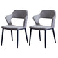 Minimalist Style Upholstered Side Chairs Open Back Arm Side Chairs for Home Silver Gray 2 Piece Set Clearhalo ' kitchen&dining_furn' 'Dining Chairs' 'Dining Tables & Seating' 'dining_chair' 'furn' 'furn_dining_chair' 'Furniture' 'furniture_dining_chair' 'Kitchen & Dining Furniture' 'kitchen' 3957437