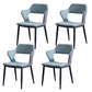 Minimalist Style Upholstered Side Chairs Open Back Arm Side Chairs for Home Light Green 4 Piece Set Clearhalo ' kitchen&dining_furn' 'Dining Chairs' 'Dining Tables & Seating' 'dining_chair' 'furn' 'furn_dining_chair' 'Furniture' 'furniture_dining_chair' 'Kitchen & Dining Furniture' 'kitchen' 3957438