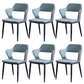 Minimalist Style Upholstered Side Chairs Open Back Arm Side Chairs for Home Light Green 6 Piece Set Clearhalo ' kitchen&dining_furn' 'Dining Chairs' 'Dining Tables & Seating' 'dining_chair' 'furn' 'furn_dining_chair' 'Furniture' 'furniture_dining_chair' 'Kitchen & Dining Furniture' 'kitchen' 3957440