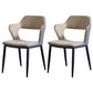 Minimalist Style Upholstered Side Chairs Open Back Arm Side Chairs for Home White 2 Piece Set Clearhalo ' kitchen&dining_furn' 'Dining Chairs' 'Dining Tables & Seating' 'dining_chair' 'furn' 'furn_dining_chair' 'Furniture' 'furniture_dining_chair' 'Kitchen & Dining Furniture' 'kitchen' 3957448