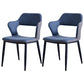 Minimalist Style Upholstered Side Chairs Open Back Arm Side Chairs for Home Sky Blue 2 Piece Set Clearhalo ' kitchen&dining_furn' 'Dining Chairs' 'Dining Tables & Seating' 'dining_chair' 'furn' 'furn_dining_chair' 'Furniture' 'furniture_dining_chair' 'Kitchen & Dining Furniture' 'kitchen' 3957462