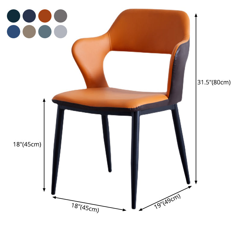 Minimalist Style Upholstered Side Chairs Open Back Arm Side Chairs for Home Clearhalo ' kitchen&dining_furn' 'Dining Chairs' 'Dining Tables & Seating' 'dining_chair' 'furn' 'furn_dining_chair' 'Furniture' 'furniture_dining_chair' 'Kitchen & Dining Furniture' 'kitchen' 3957463