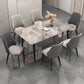 Modern Style Leather Dining Chairs Solid Back Armless Dining Side Chairs Clearhalo ' kitchen&dining_furn' 'Dining Chairs' 'Dining Tables & Seating' 'dining_chair' 'furn' 'furn_dining_chair' 'Furniture' 'furniture_dining_chair' 'Kitchen & Dining Furniture' 'kitchen' 3957469