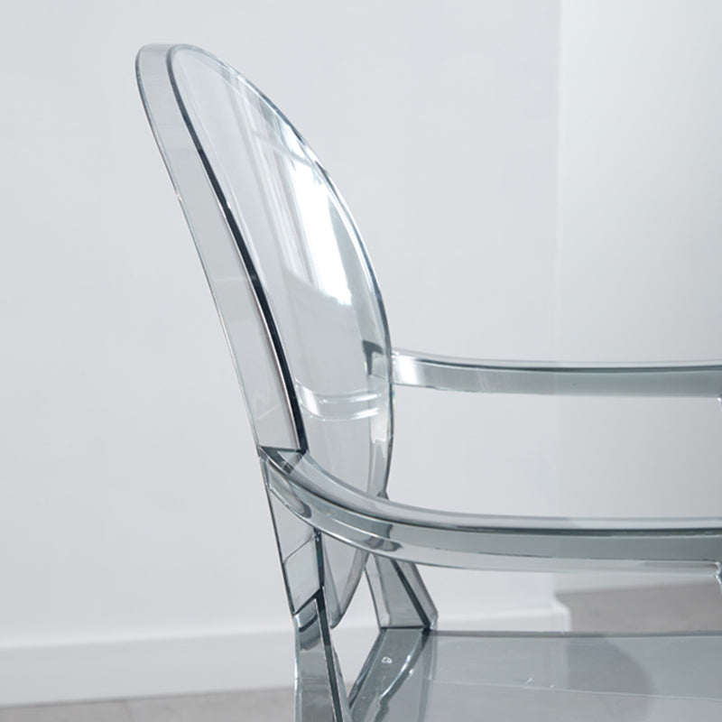 Contemporary Style Plastic Arm Dining Chairs Open Back Stackable Side Chairs Clearhalo ' kitchen&dining_furn' 'Dining Chairs' 'Dining Tables & Seating' 'dining_chair' 'furn' 'furn_dining_chair' 'Furniture' 'furniture_dining_chair' 'Kitchen & Dining Furniture' 'kitchen' 3957497