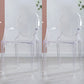 Contemporary Style Plastic Arm Dining Chairs Open Back Stackable Side Chairs Clear 2 Piece Set Clearhalo ' kitchen&dining_furn' 'Dining Chairs' 'Dining Tables & Seating' 'dining_chair' 'furn' 'furn_dining_chair' 'Furniture' 'furniture_dining_chair' 'Kitchen & Dining Furniture' 'kitchen' 3957506