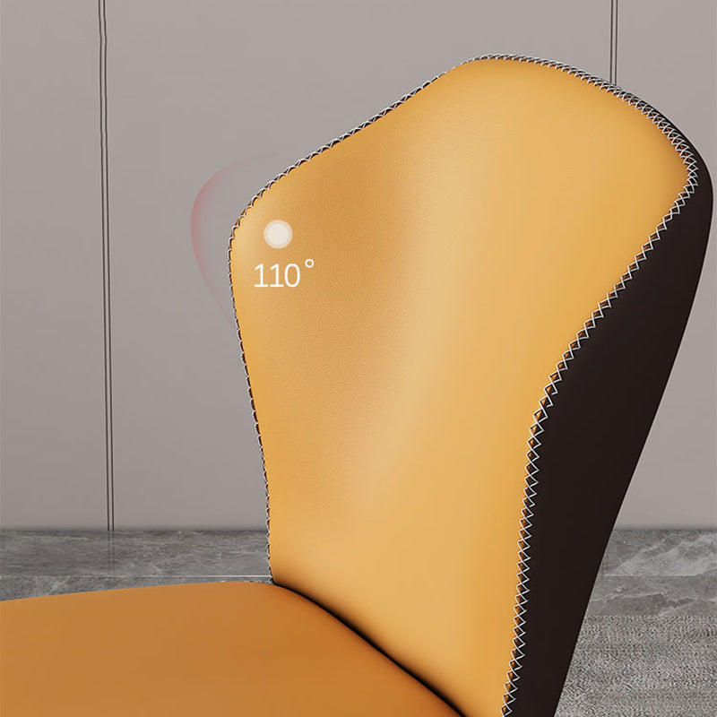 Minimalist Style Wingback Parsons Side Chairs Leather Dining Chairs for Kitchen (Set of 4) Clearhalo ' kitchen&dining_furn' 'Dining Chairs' 'Dining Tables & Seating' 'dining_chair' 'furn' 'furn_dining_chair' 'Furniture' 'furniture_dining_chair' 'Kitchen & Dining Furniture' 'kitchen' 3957543