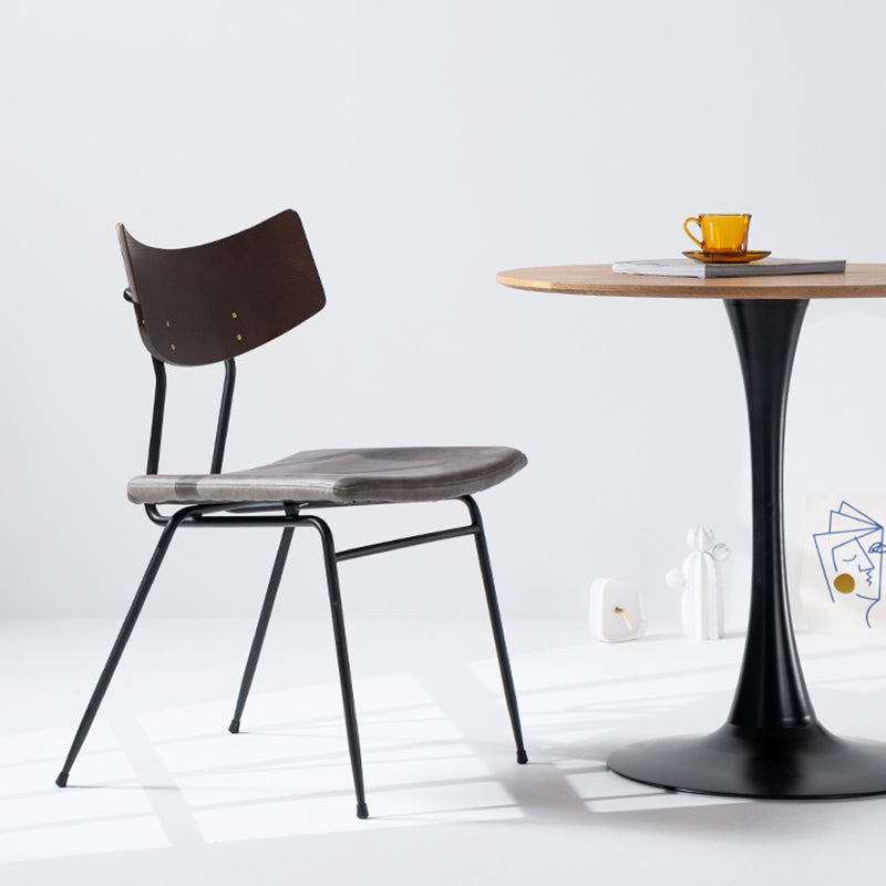 Contemporary Style Upholstered Side Chairs Open Back Dining Side Chairs (Set of 2) Clearhalo ' kitchen&dining_furn' 'Dining Chairs' 'Dining Tables & Seating' 'dining_chair' 'furn' 'furn_dining_chair' 'Furniture' 'furniture_dining_chair' 'Kitchen & Dining Furniture' 'kitchen' 3957574