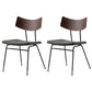 Contemporary Style Upholstered Side Chairs Open Back Dining Side Chairs (Set of 2) Walnut Green Clearhalo ' kitchen&dining_furn' 'Dining Chairs' 'Dining Tables & Seating' 'dining_chair' 'furn' 'furn_dining_chair' 'Furniture' 'furniture_dining_chair' 'Kitchen & Dining Furniture' 'kitchen' 3957576