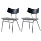 Contemporary Style Upholstered Side Chairs Open Back Dining Side Chairs (Set of 2) Black Gray Clearhalo ' kitchen&dining_furn' 'Dining Chairs' 'Dining Tables & Seating' 'dining_chair' 'furn' 'furn_dining_chair' 'Furniture' 'furniture_dining_chair' 'Kitchen & Dining Furniture' 'kitchen' 3957577
