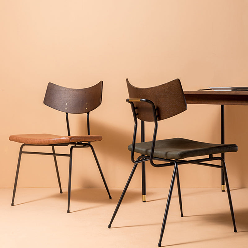 Contemporary Style Upholstered Side Chairs Open Back Dining Side Chairs (Set of 2) Clearhalo ' kitchen&dining_furn' 'Dining Chairs' 'Dining Tables & Seating' 'dining_chair' 'furn' 'furn_dining_chair' 'Furniture' 'furniture_dining_chair' 'Kitchen & Dining Furniture' 'kitchen' 3957586