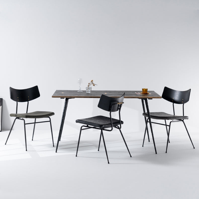 Contemporary Style Upholstered Side Chairs Open Back Dining Side Chairs (Set of 2) Clearhalo ' kitchen&dining_furn' 'Dining Chairs' 'Dining Tables & Seating' 'dining_chair' 'furn' 'furn_dining_chair' 'Furniture' 'furniture_dining_chair' 'Kitchen & Dining Furniture' 'kitchen' 3957590