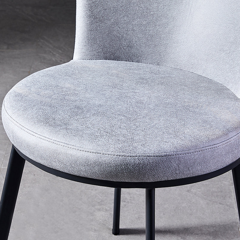 Contemporary Style Upholstered Armless Dining Chairs Solid Back Dining Chair (Set of 2) Clearhalo ' kitchen&dining_furn' 'Dining Chairs' 'Dining Tables & Seating' 'dining_chair' 'furn' 'furn_dining_chair' 'Furniture' 'furniture_dining_chair' 'Kitchen & Dining Furniture' 'kitchen' 3957608