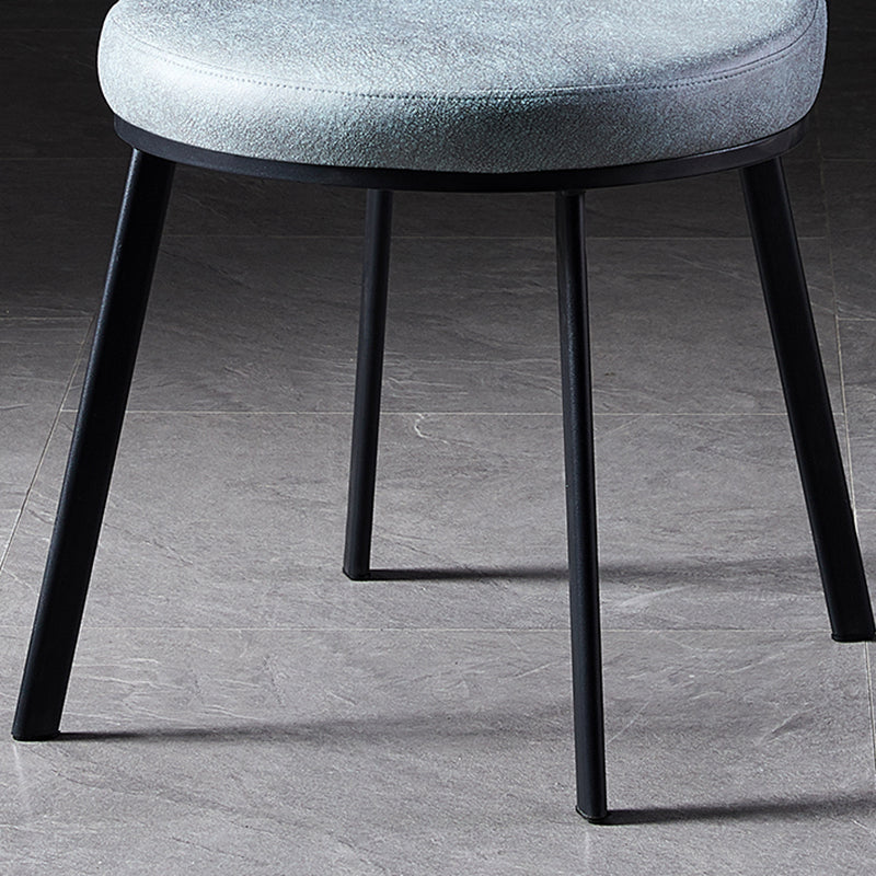 Contemporary Style Upholstered Armless Dining Chairs Solid Back Dining Chair (Set of 2) Clearhalo ' kitchen&dining_furn' 'Dining Chairs' 'Dining Tables & Seating' 'dining_chair' 'furn' 'furn_dining_chair' 'Furniture' 'furniture_dining_chair' 'Kitchen & Dining Furniture' 'kitchen' 3957610